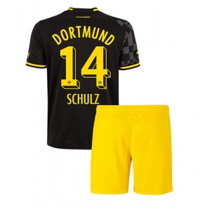 Borussia Dortmund Nico Schulz #14 kläder Barn 2022-23 Bortatröja Kortärmad (+ korta byxor)